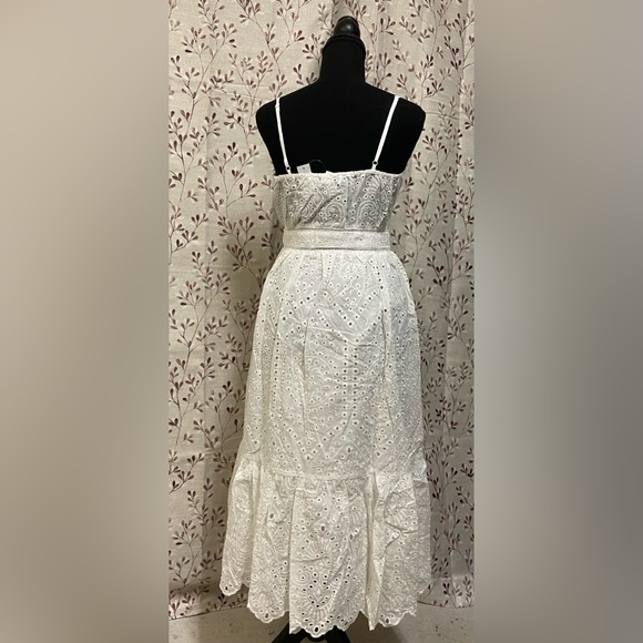 New York & Company - Eyelet Button-Front Midi Dress (NWT) - Picture 3 of 7